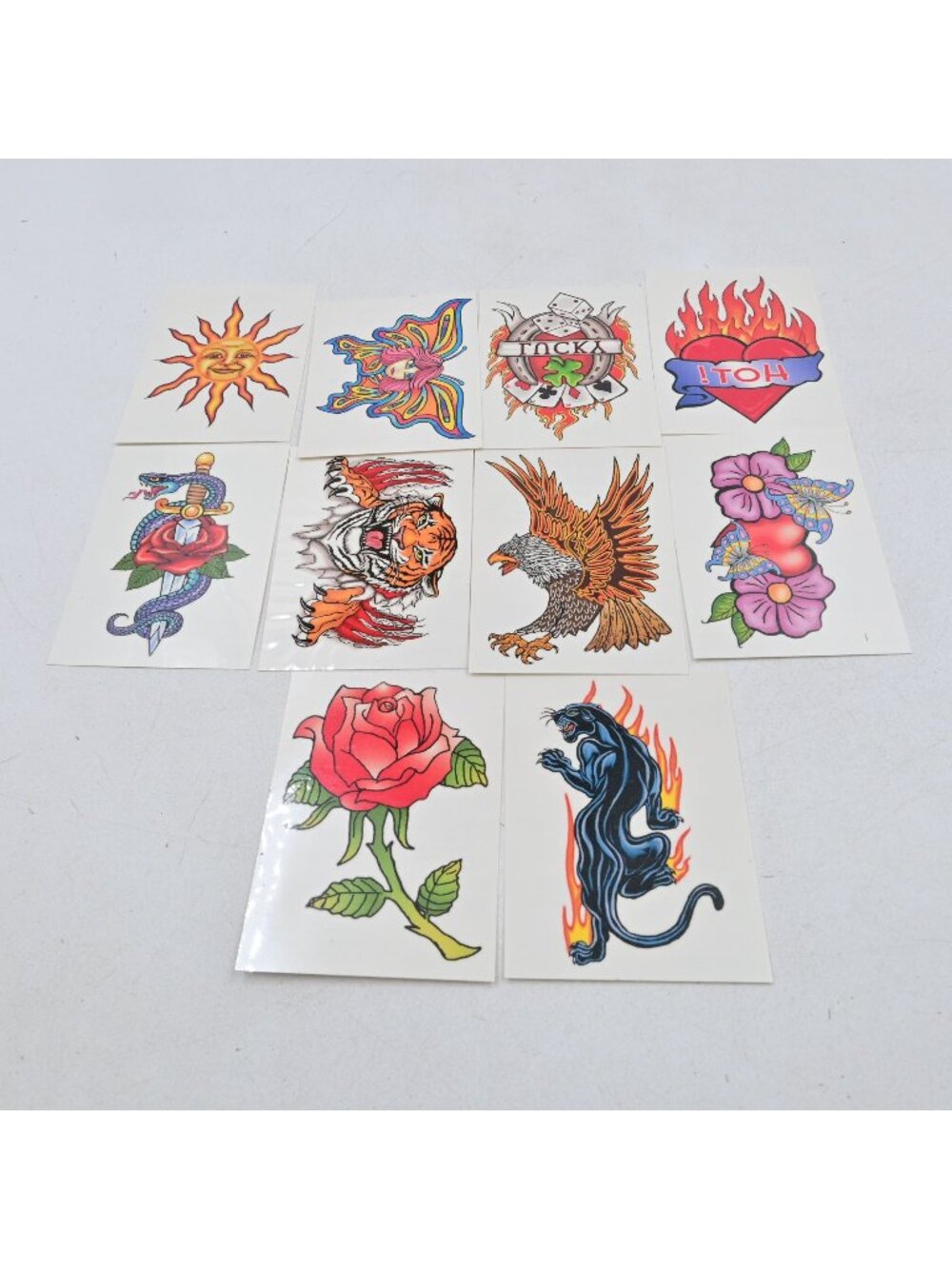 Vending Machine Temporary Tattoos Ultra Tattoo Classics #5 Vintage Complete Set